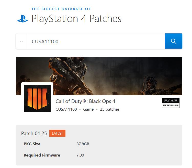 ps4 patches