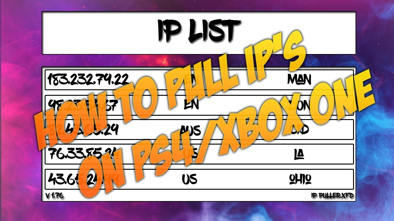 How to Pull/Trace IP Address on PS4 and Xbox One 2021
